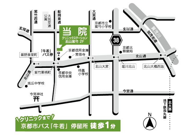 たけむら内科・呼吸器内科クリニックへの地図